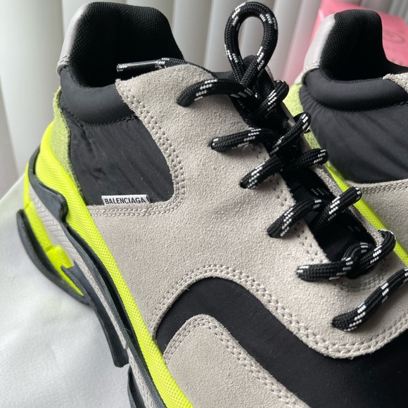Balenciaga - Triple S Nylon, Suede and Leather Sneakers - Men - Light gray sz11 - Picture 12 of 12